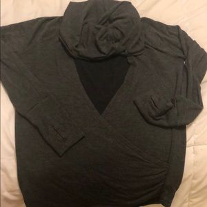 Athleta hoodie wrap sweater